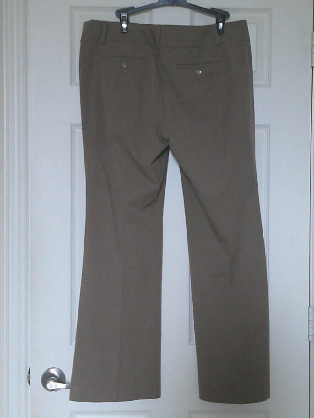 LOFT Women's Marisa Trouser Pants Light Brown Taupe Classic Career - Size 12 EUC - Picture 2 of 7